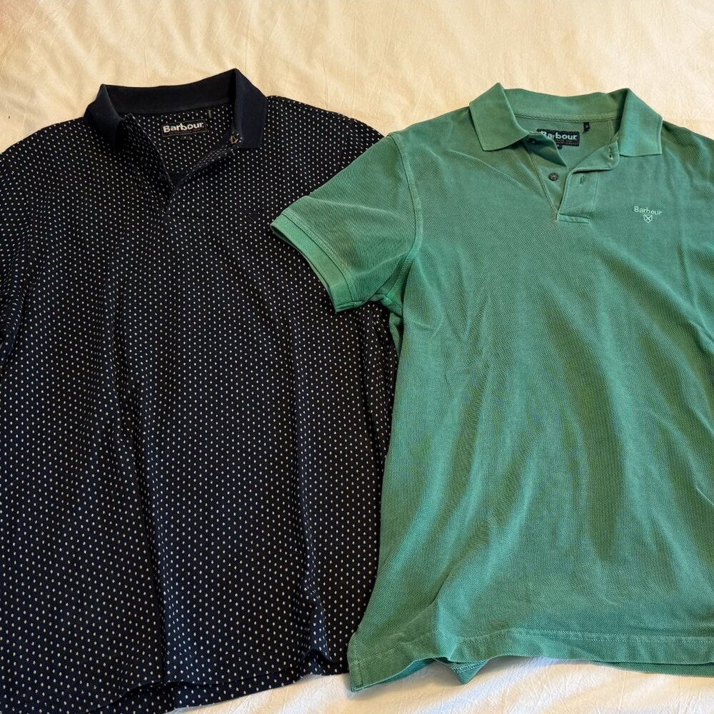 Barbour Polo Shirts Size Small (both together)
